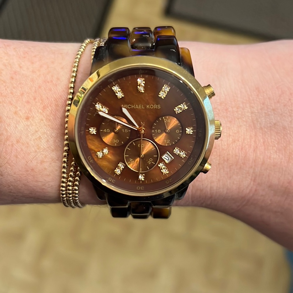 Michael Kors Tortoise Shell Watch